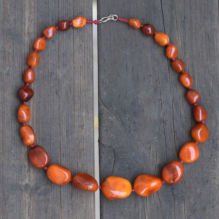 Raw Baltic Amber Necklace – Small World Gallery